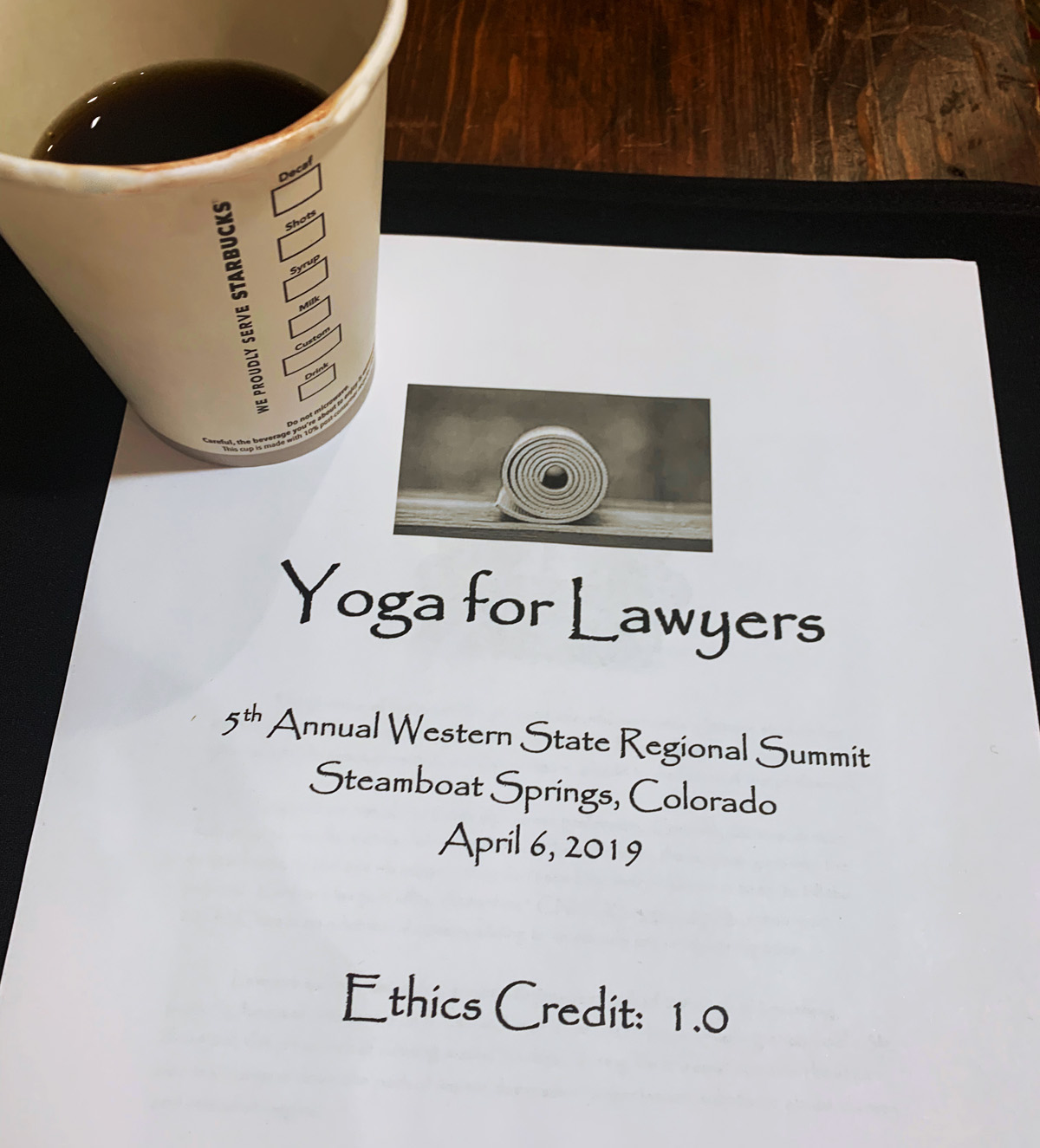 Steamboat Summit - Yoga for Lawyers 4-2019